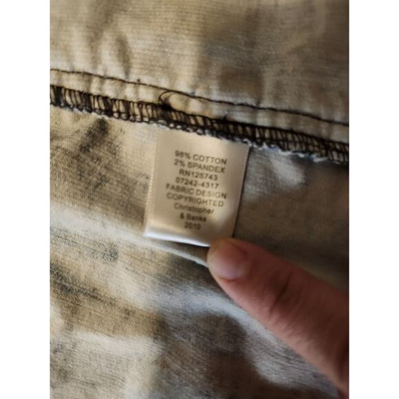 Christopher & Banks Jacket Women’s XL Corduroy Multi Color Button Front Vintage - Picture 6 of 11